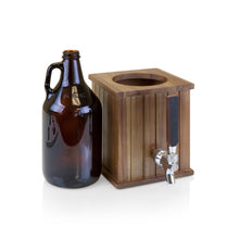 Load image into Gallery viewer, GROWLER TAP WITH 64 OZ. GLASS GROWLER, (ACACIA WOOD)