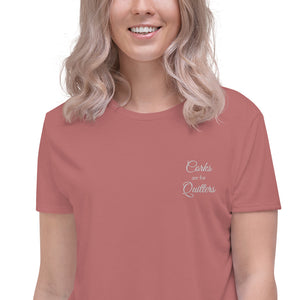 Corks are for Quitters Crop Tee