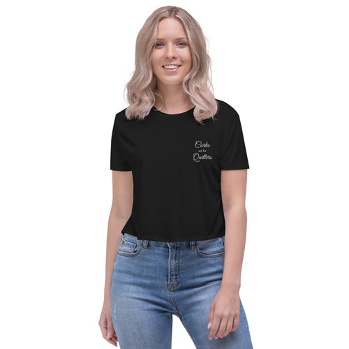 Corks are for Quitters Crop Tee