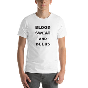 Blood sweat and beers men's tshirt 
